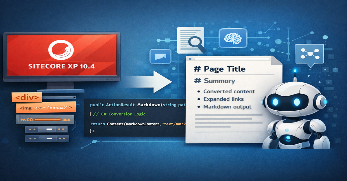 Serving AI-Ready Markdown from Sitecore XP 10.4 MVC
