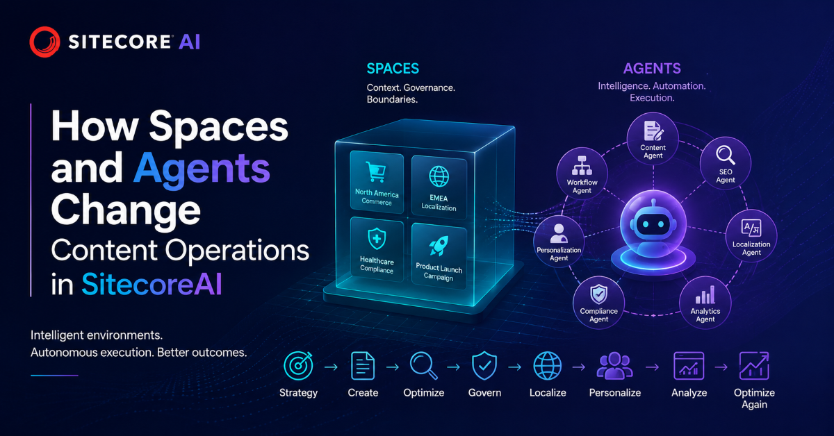 How Spaces and Agents Change Content Operations in Sitecore AI