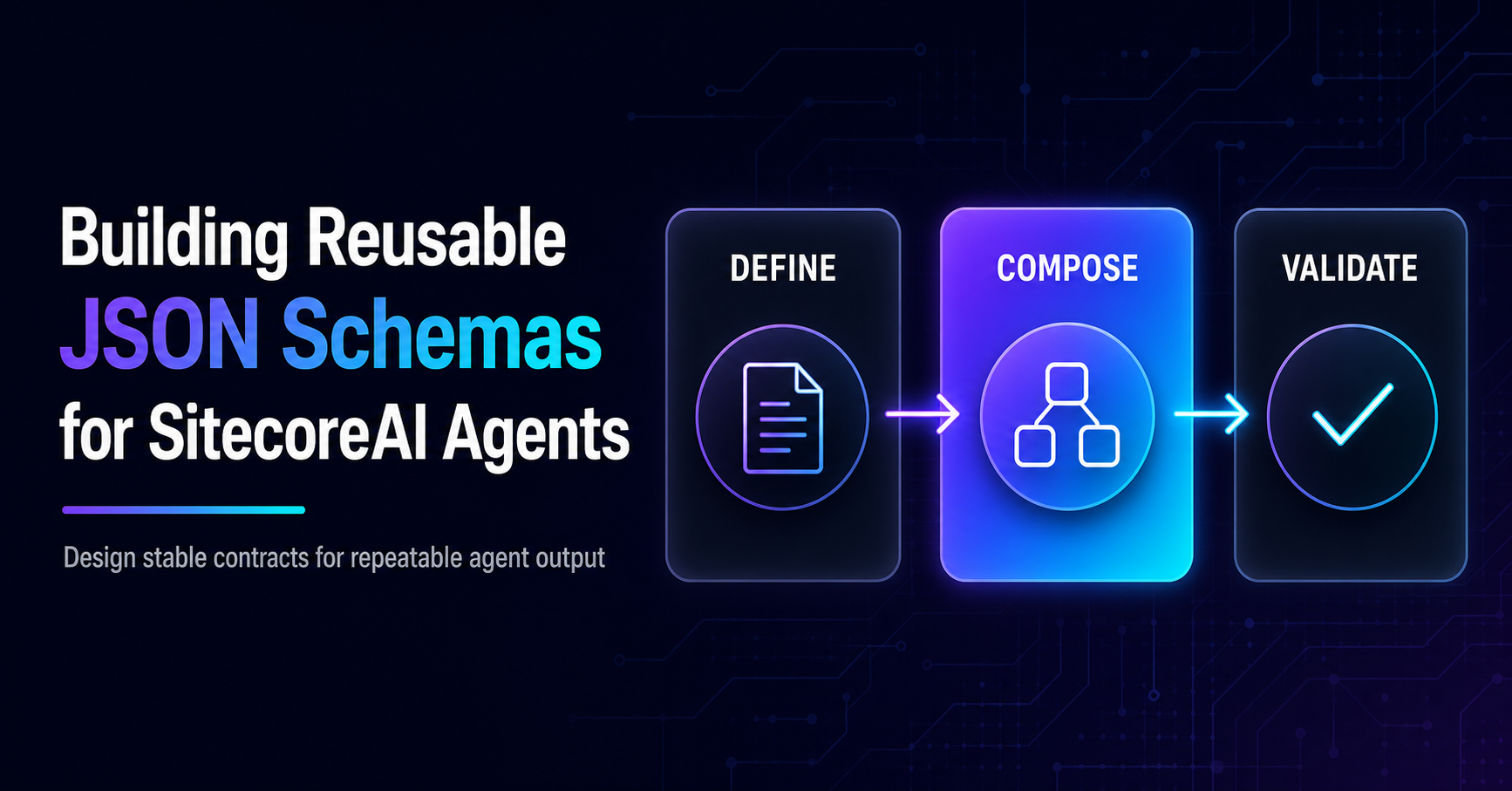 Building Reusable JSON Schemas for SitecoreAI Agents