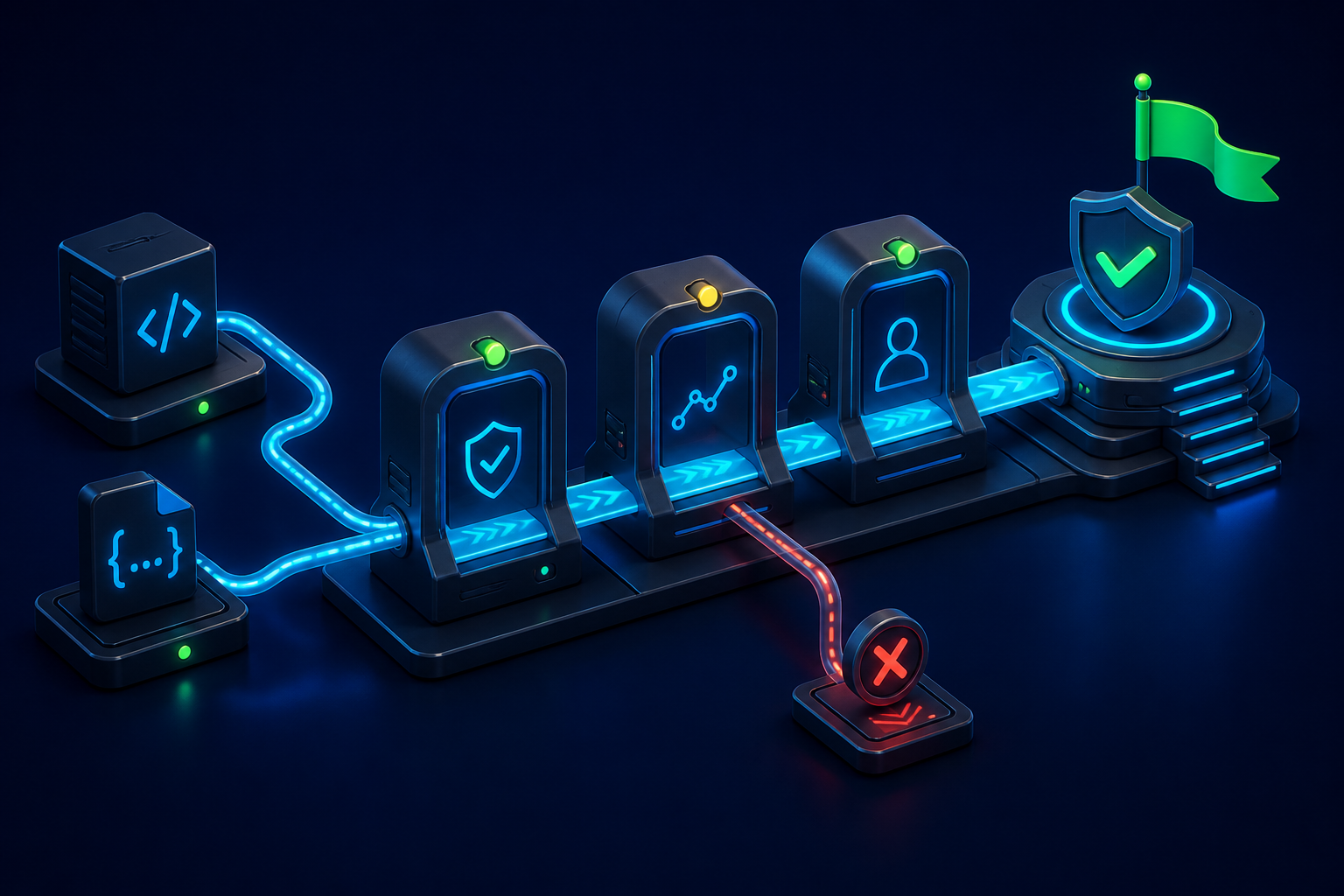 CI pipeline gating SitecoreAI agent changes with contract checks, regression scores, and human approval