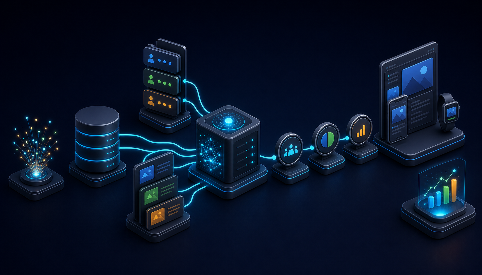 Isometric personalization flow from customer signals and audience data to testing and edge delivery