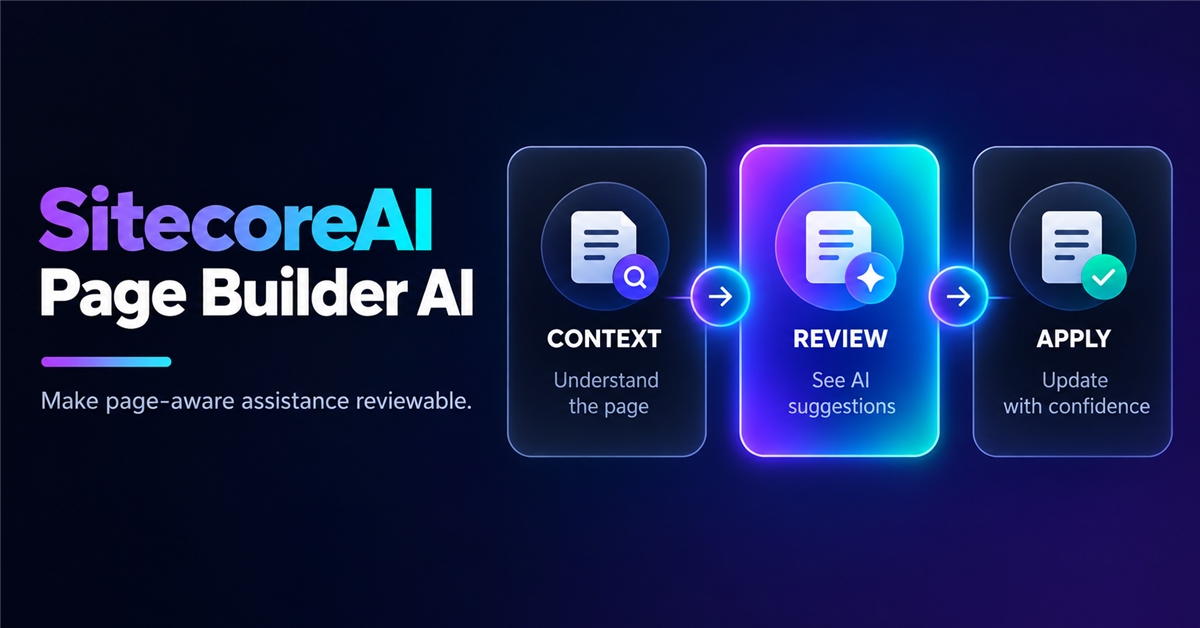 Using Agentic Studio Inside SitecoreAI Page Builder