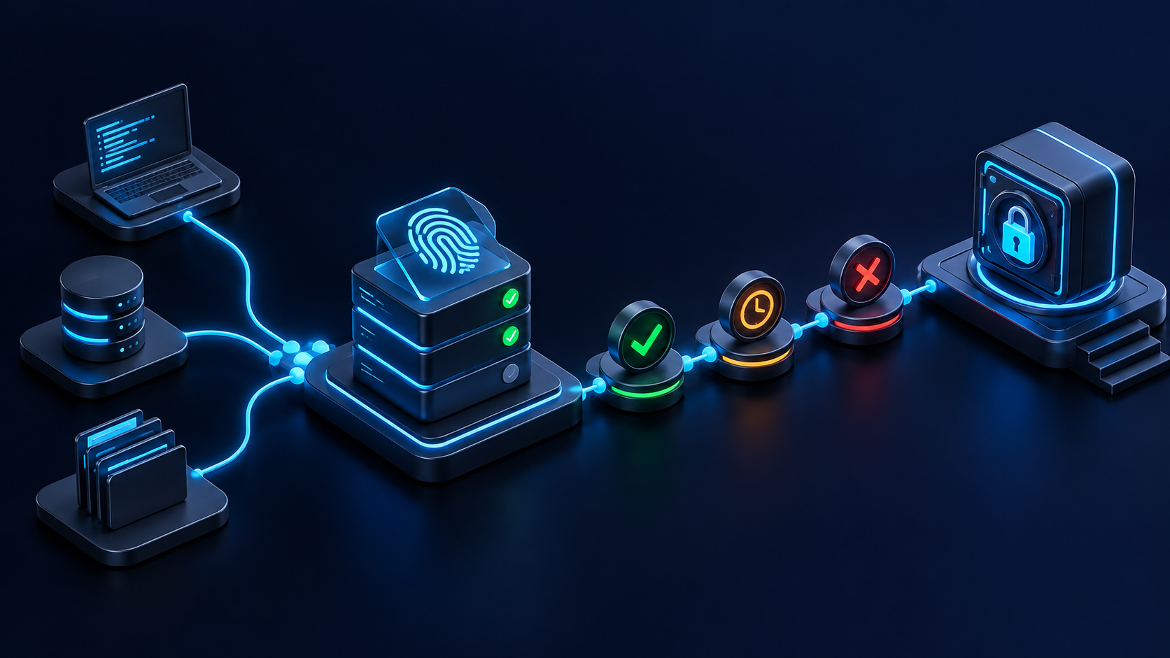 versioned artifact stack with fingerprint passes approval to locked destination