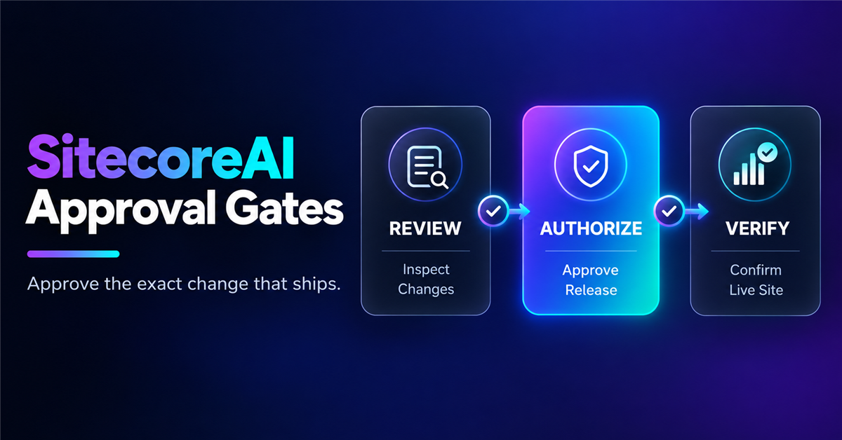 Designing Human Approval Gates for SitecoreAI Content Workflows