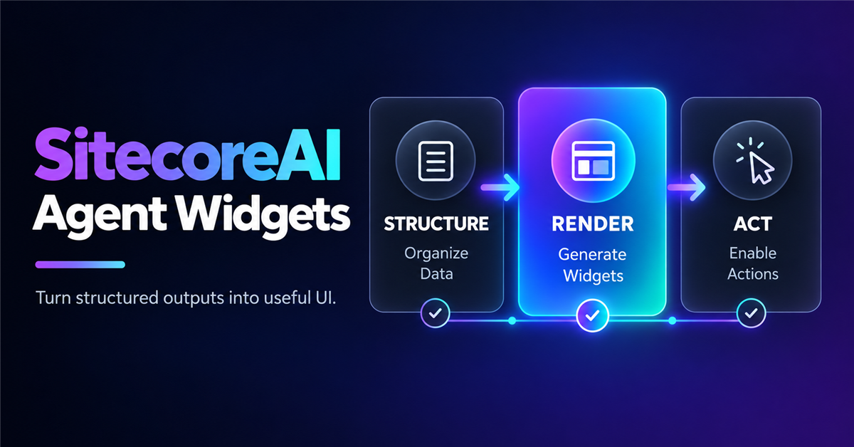 Building Interactive Widgets in SitecoreAI from Structured Agent Outputs